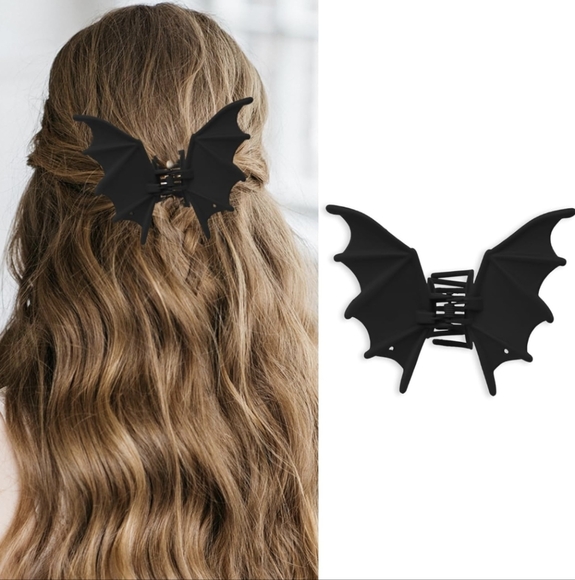Other - Black Bat Wing Hair Clip NIP